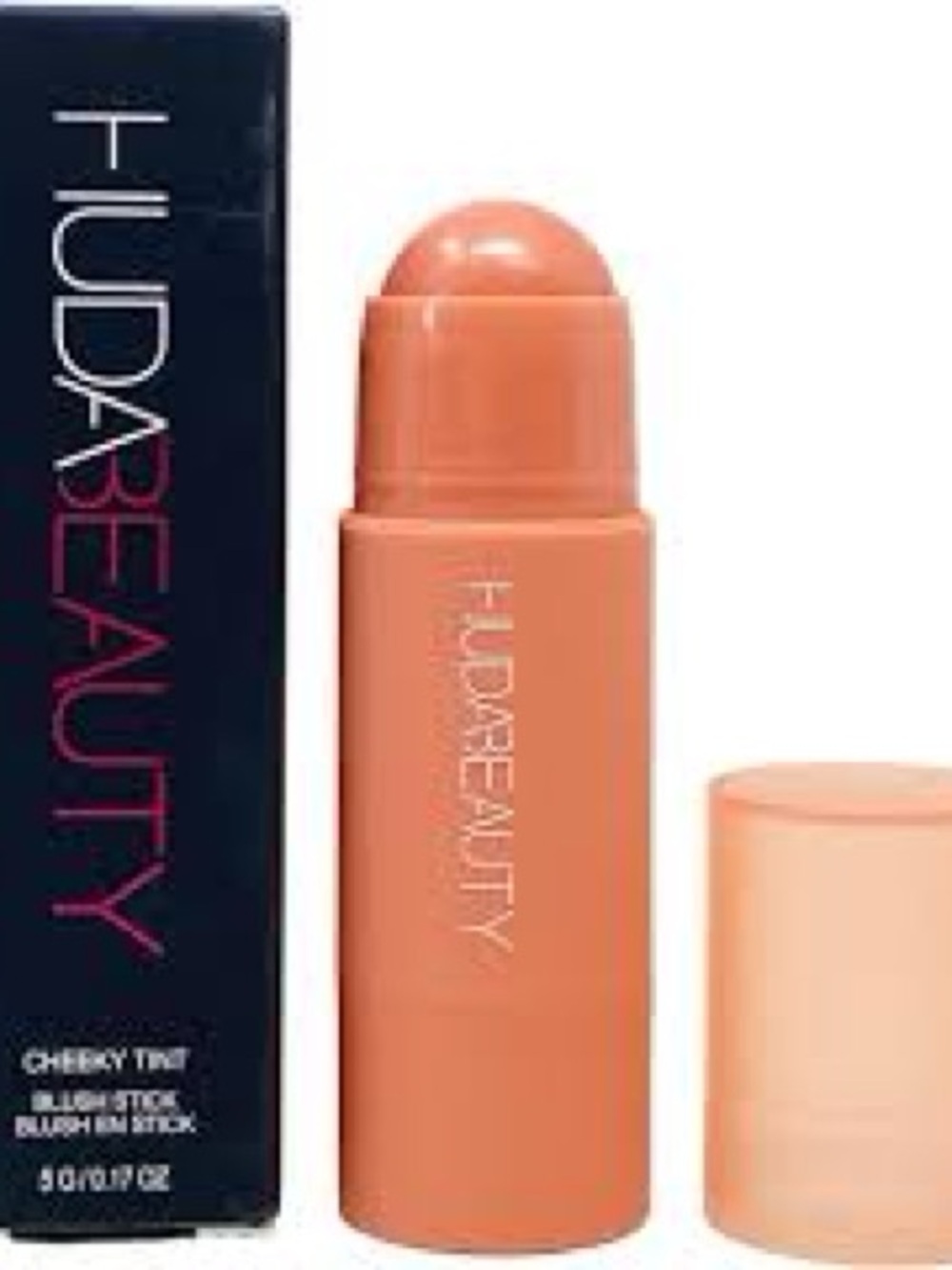 HUDA BEAUTY Cheeky Tint Blush Stick in “Perky Peach”  (BNIB)